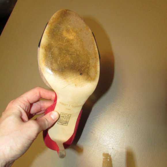 WHBM Suede Colorblock Heels - Picture 12 of 12